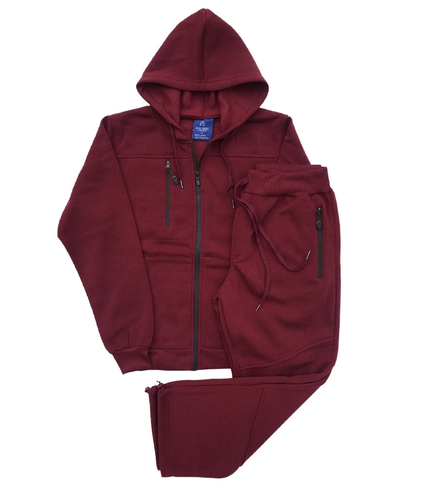 Men’s 2-Piece Sweatsuit Fleece Jogging Suit Warm Outfit