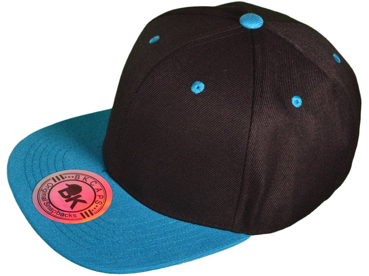 Blank Snapback Hats - BK Caps Flat Bill Plain Vintage