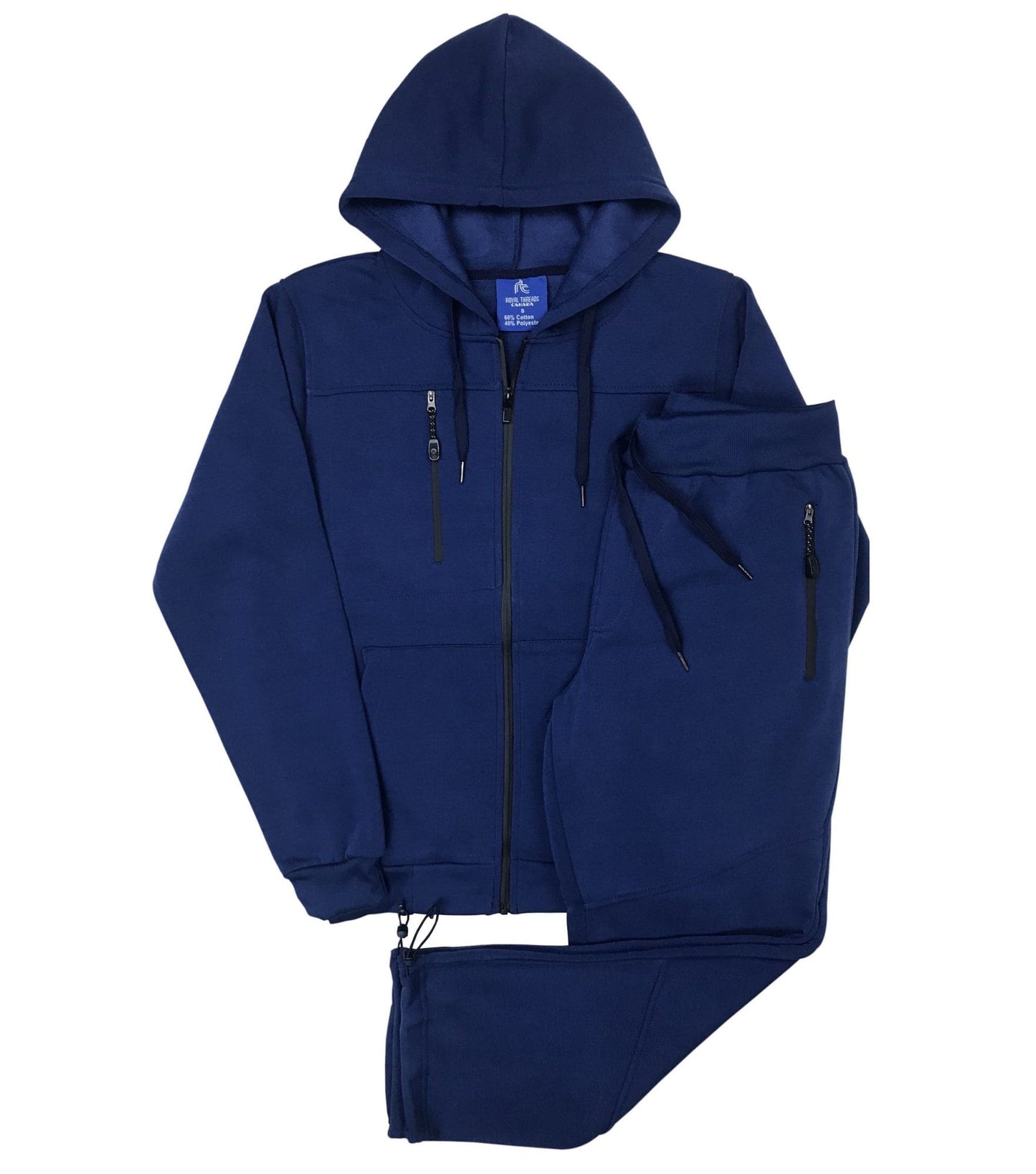 Men’s 2-Piece Sweatsuit Fleece Jogging Suit Warm Outfit