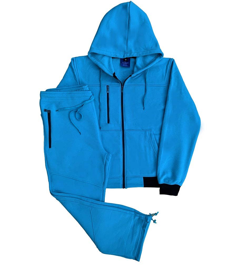 Men’s 2-Piece Sweatsuit Fleece Jogging Suit Warm Outfit