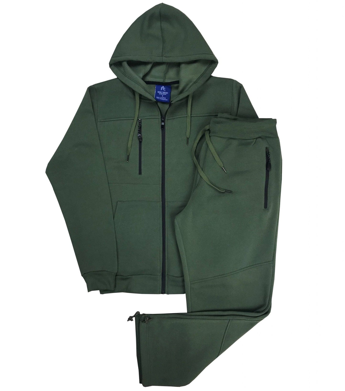 Men’s 2-Piece Sweatsuit Fleece Jogging Suit Warm Outfit