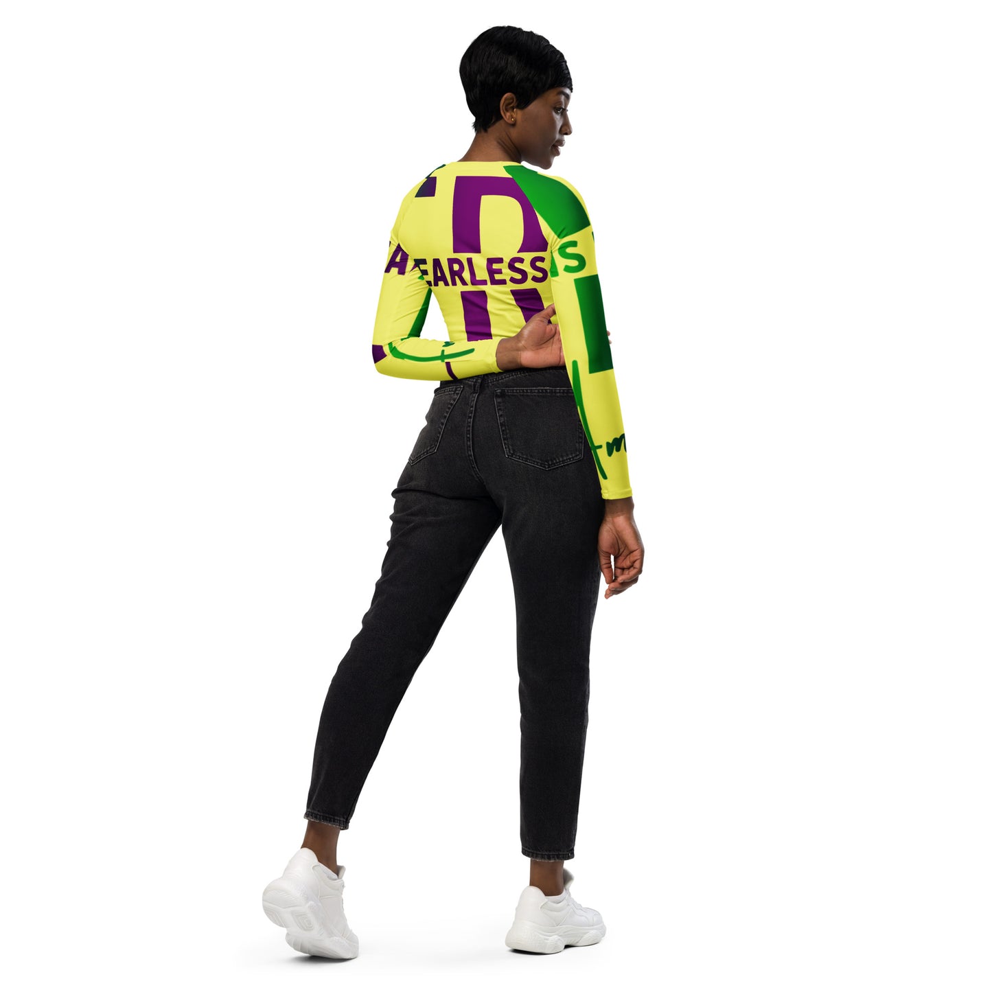 Women's Designer long-sleeve crop top