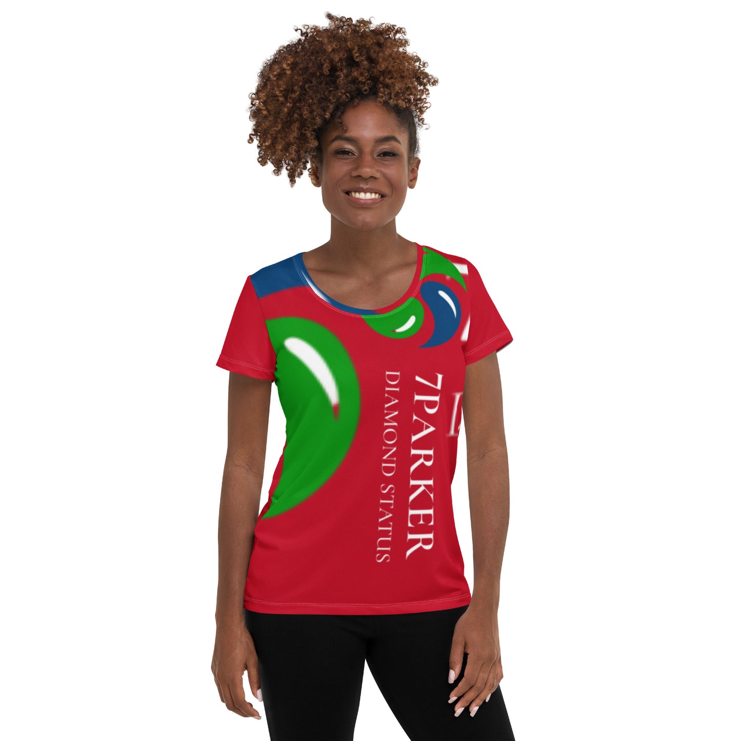 7Parker All-Over Print Women's Athletic T-shirt