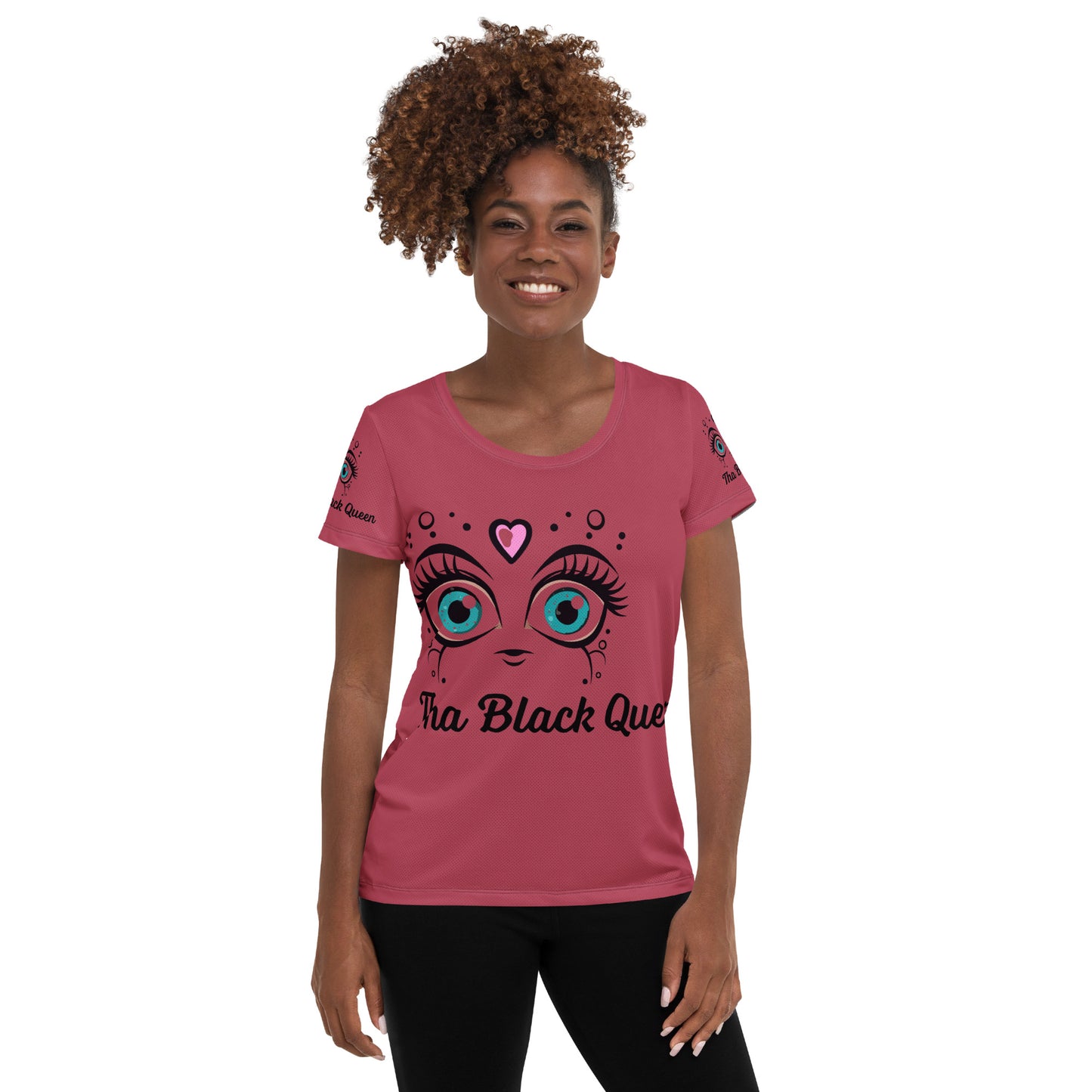 Black Queen Women's Athletic T-shirt