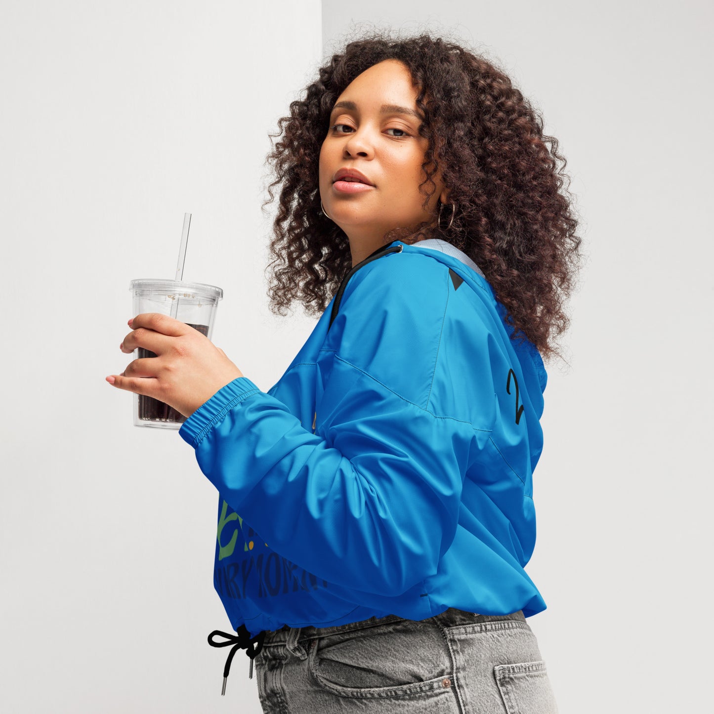 Women’s Designer cropped windbreaker