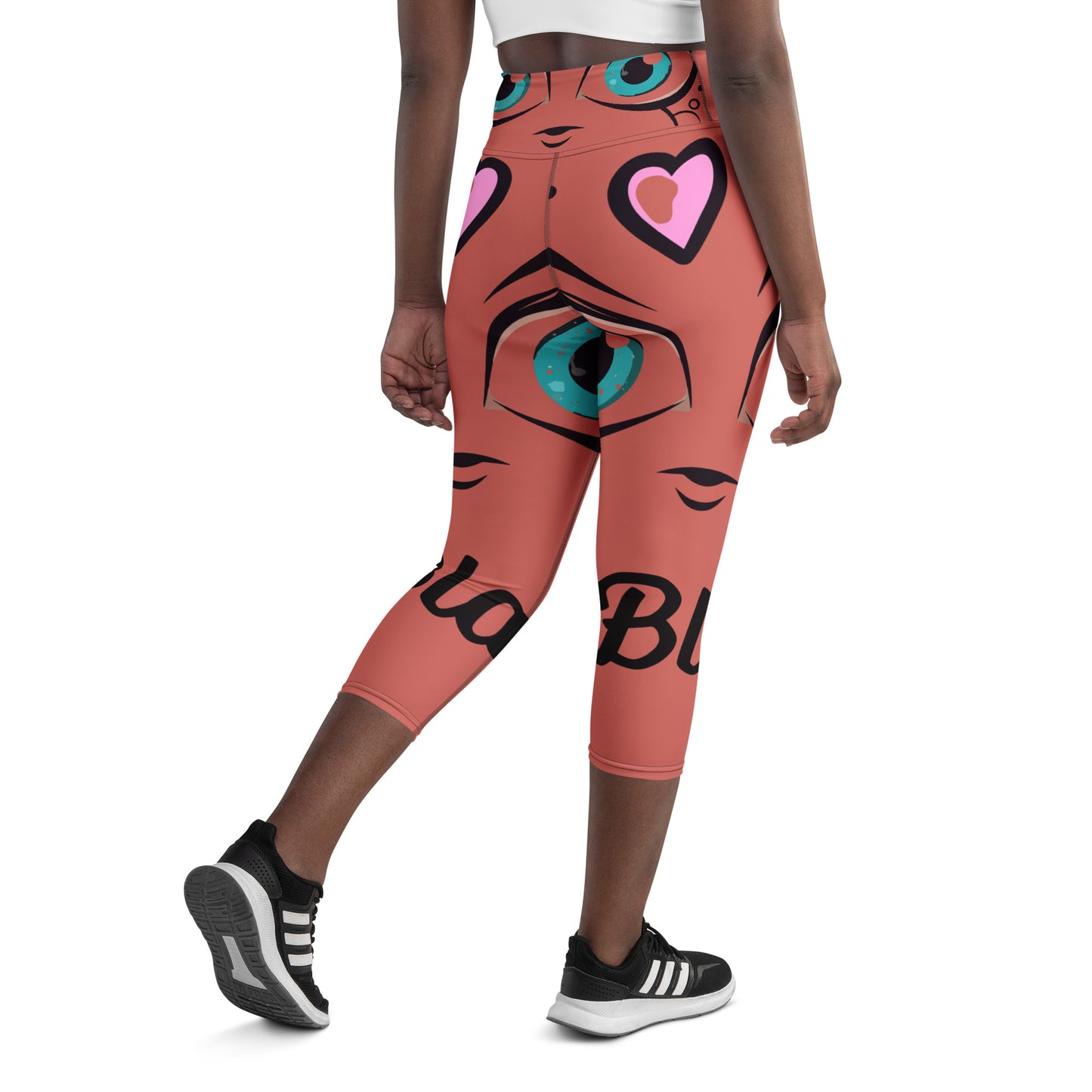 Black Queen Yoga Capri Leggings