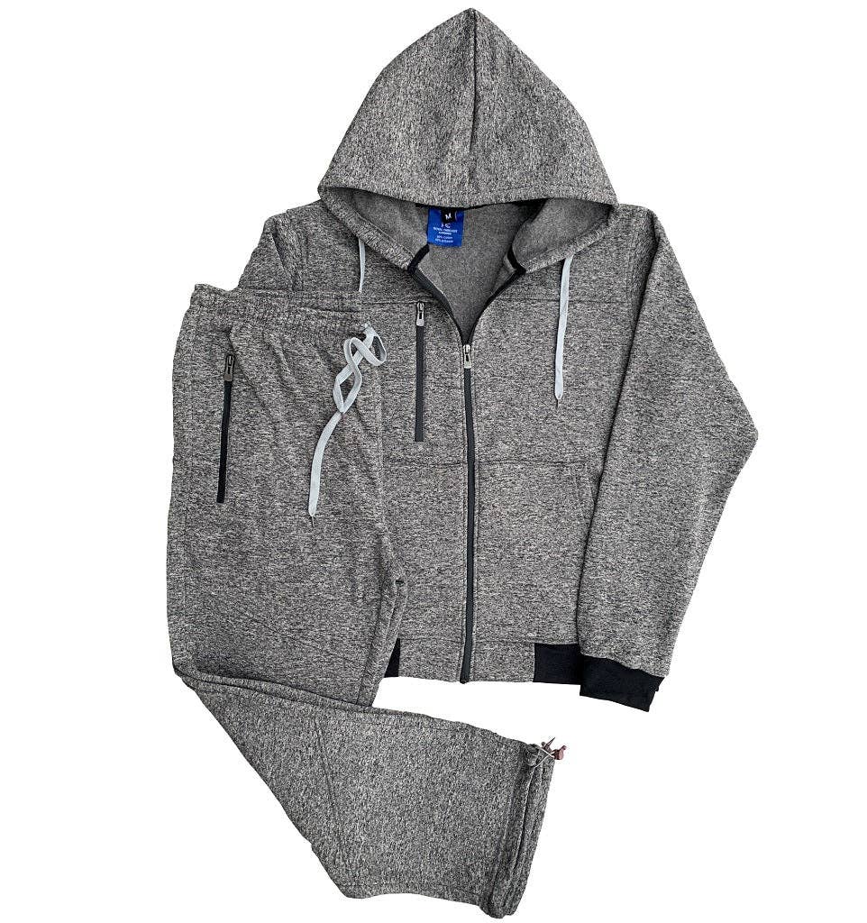 Men’s 2-Piece Sweatsuit Fleece Jogging Suit Warm Outfit