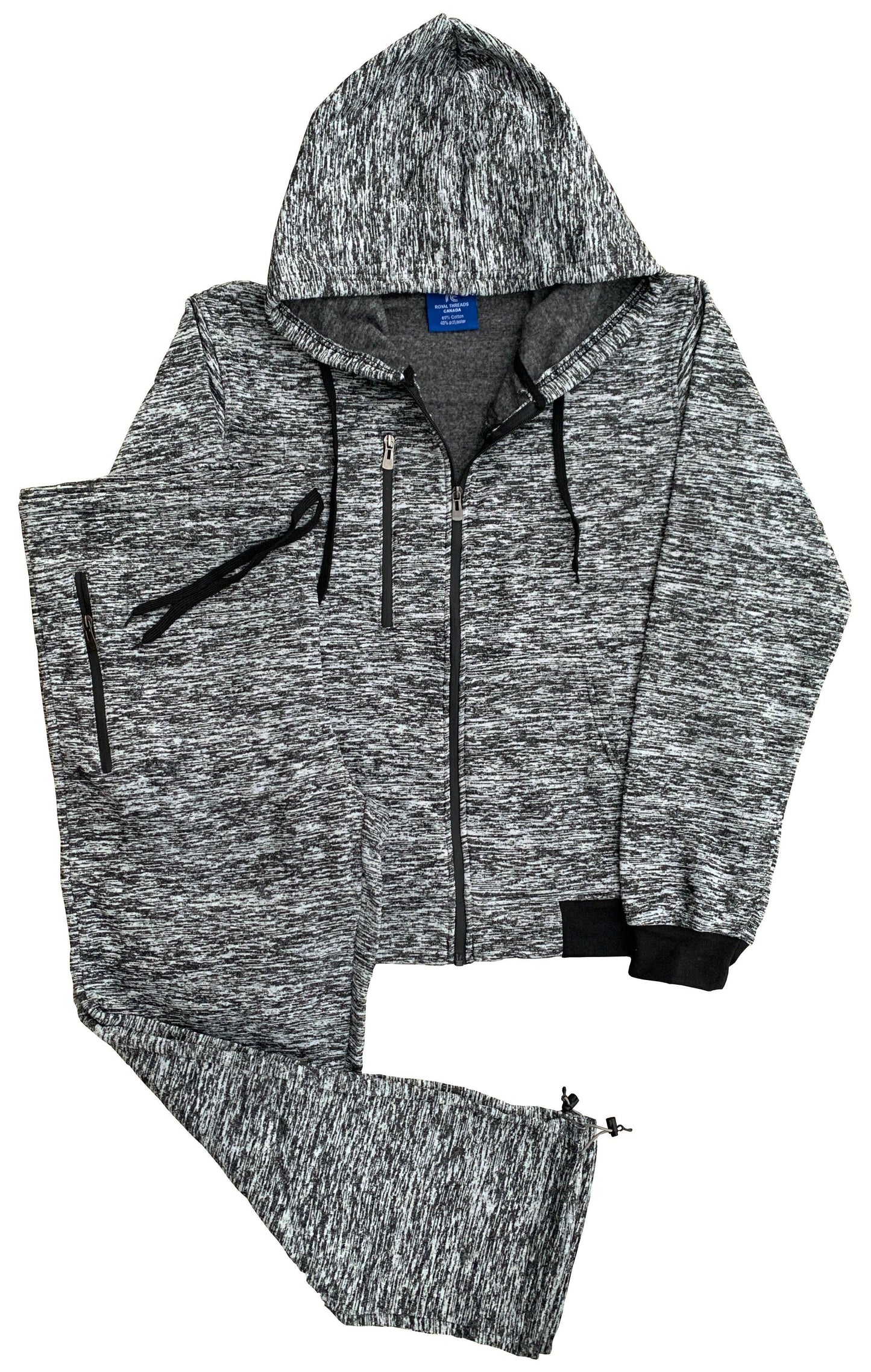 Men’s 2-Piece Sweatsuit Fleece Jogging Suit Warm Outfit