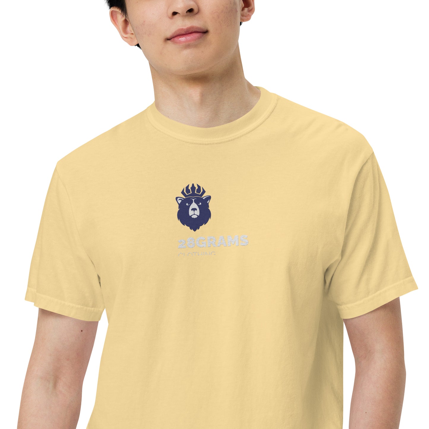 28Grams Men’s garment-dyed heavyweight t-shirt