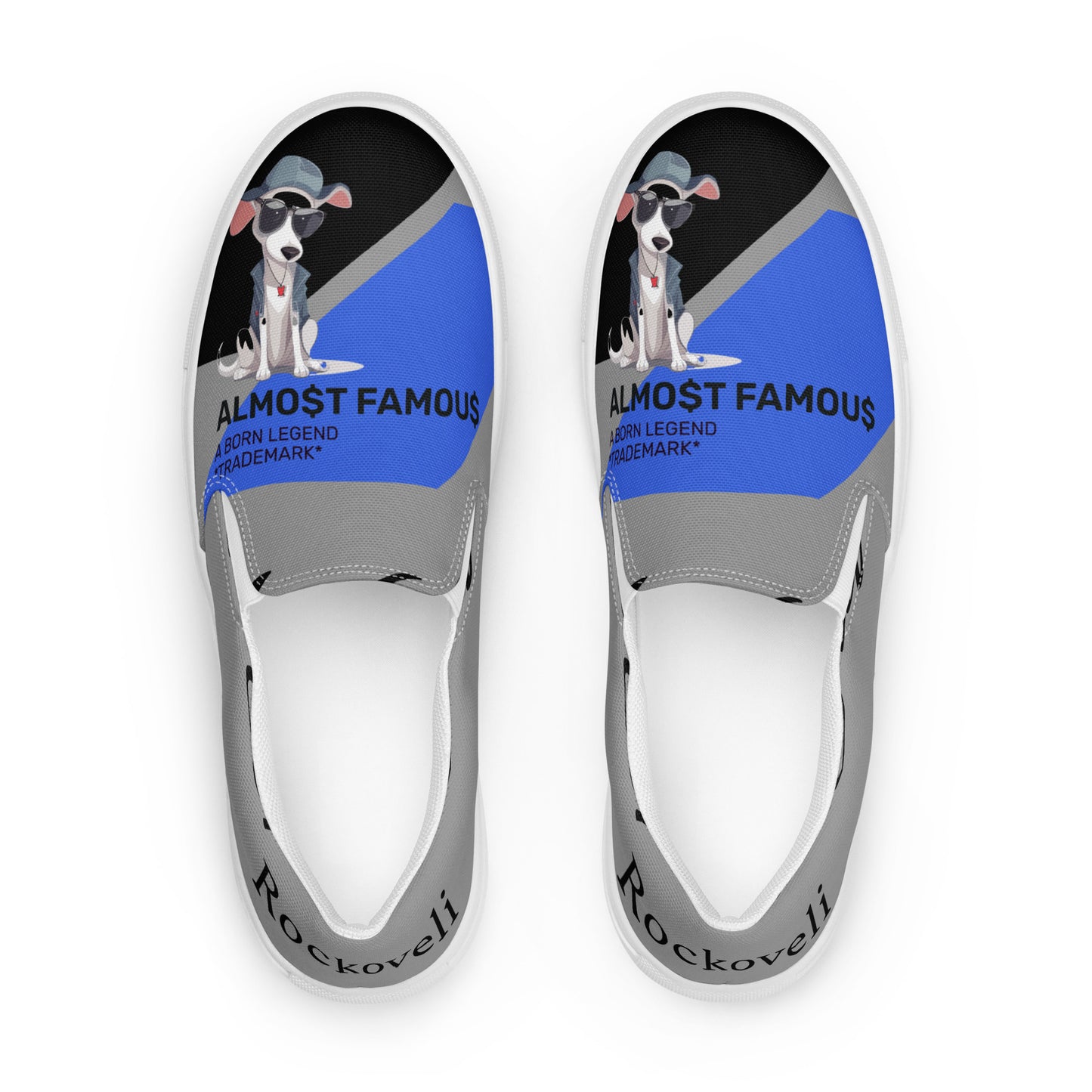 Almo$t Famou$ Men’s Designer slip-on canvas shoes