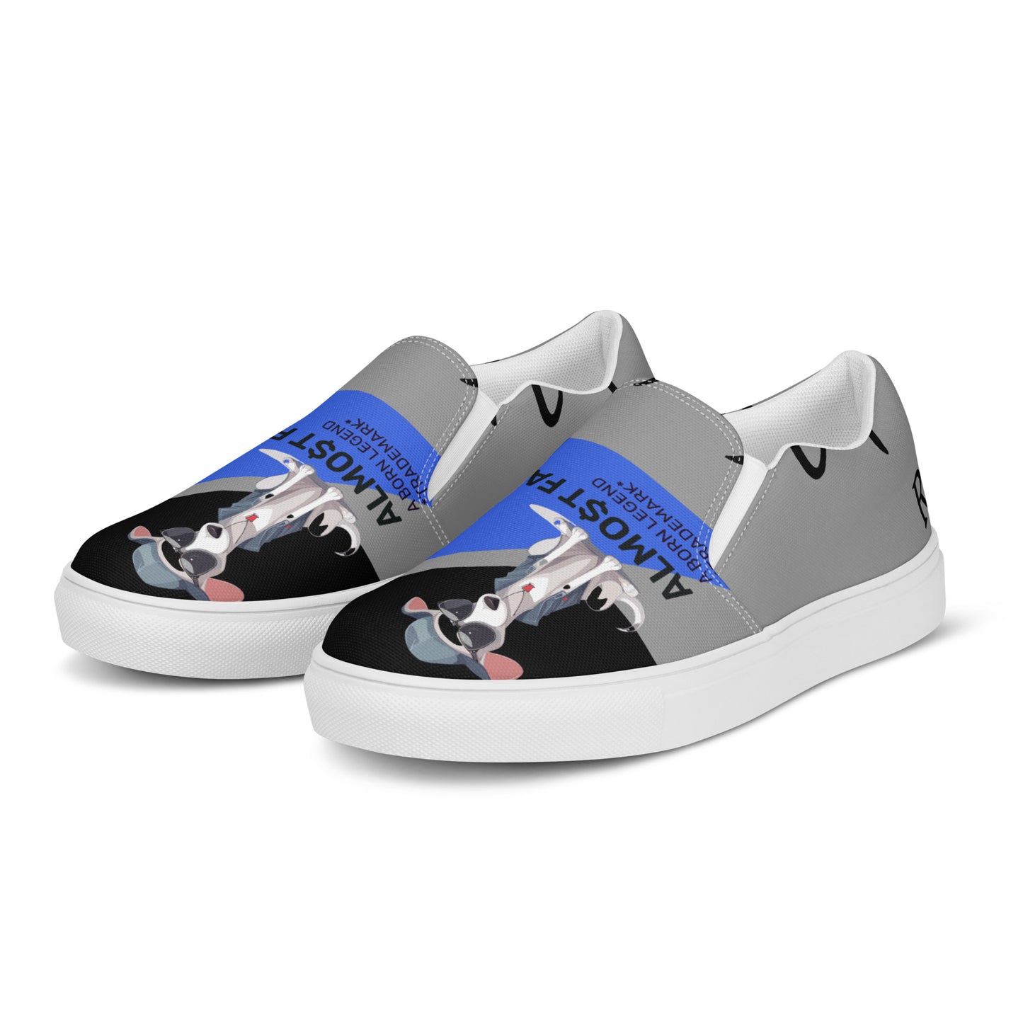 Almo$t Famou$ Men’s Designer slip-on canvas shoes