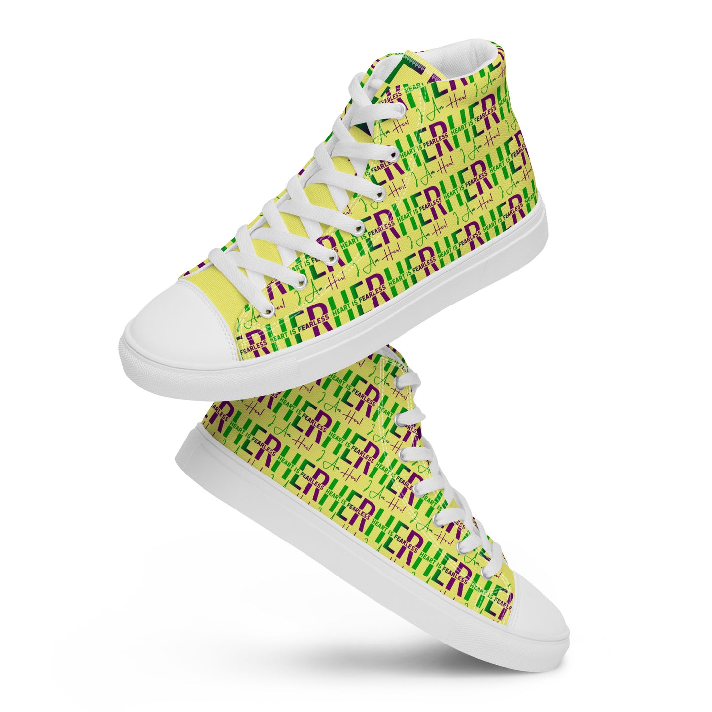 Women’s Designer high top canvas shoes