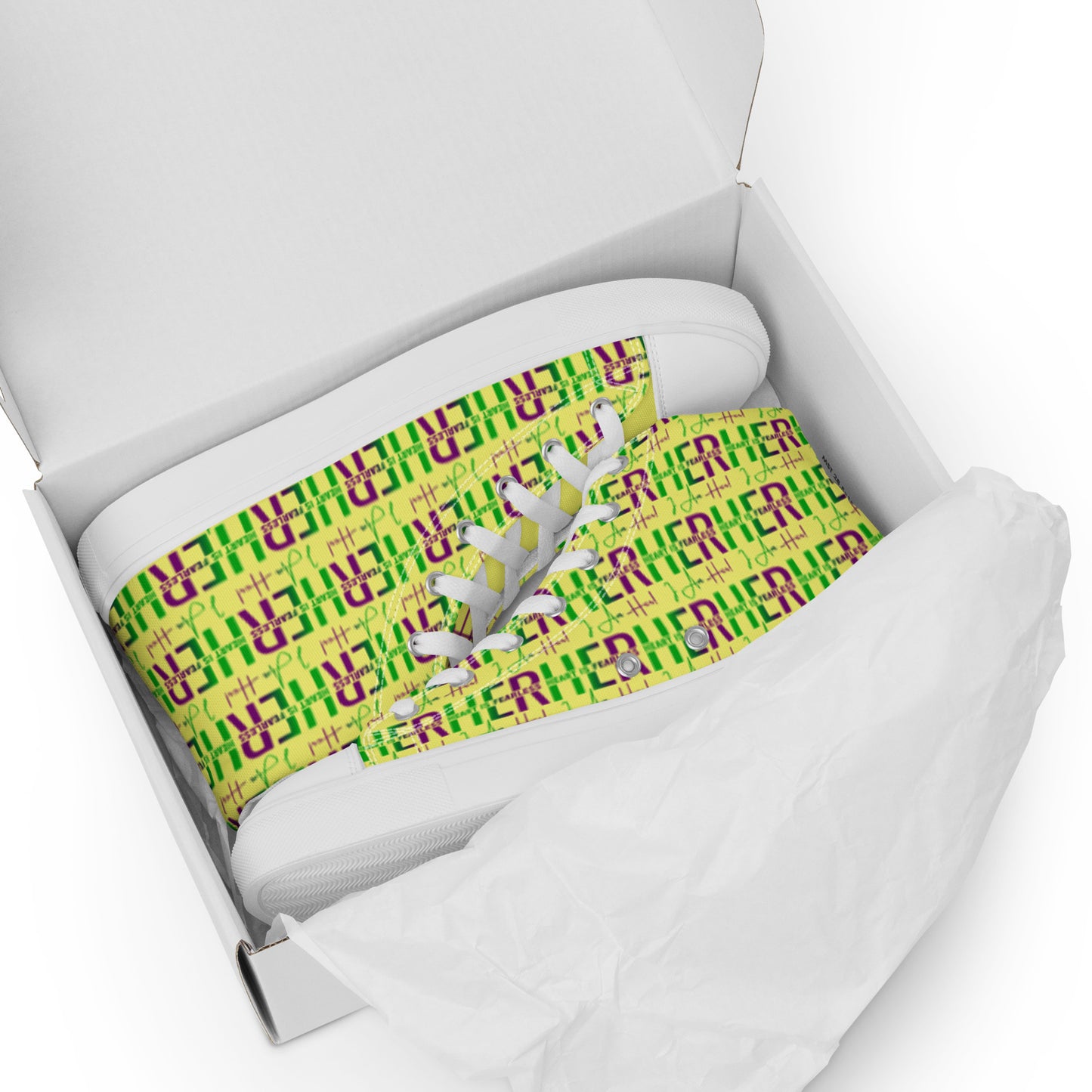 Women’s Designer high top canvas shoes