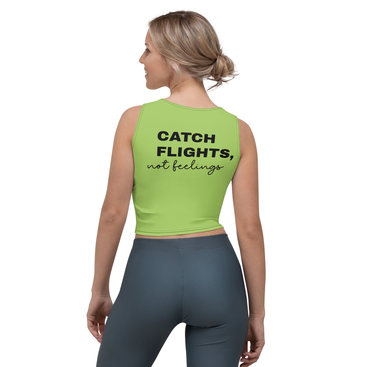 Rocko52 Catch Height Not Feelings Logo (Crop Top)