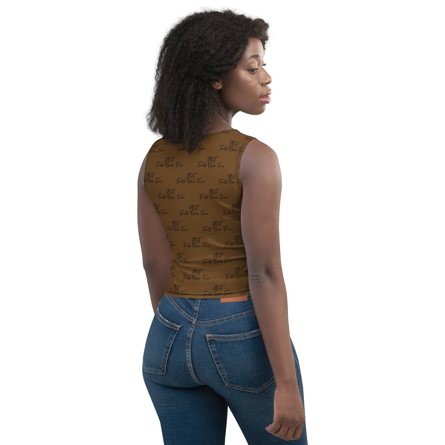 Faith Over Fear Women’s Crop Top