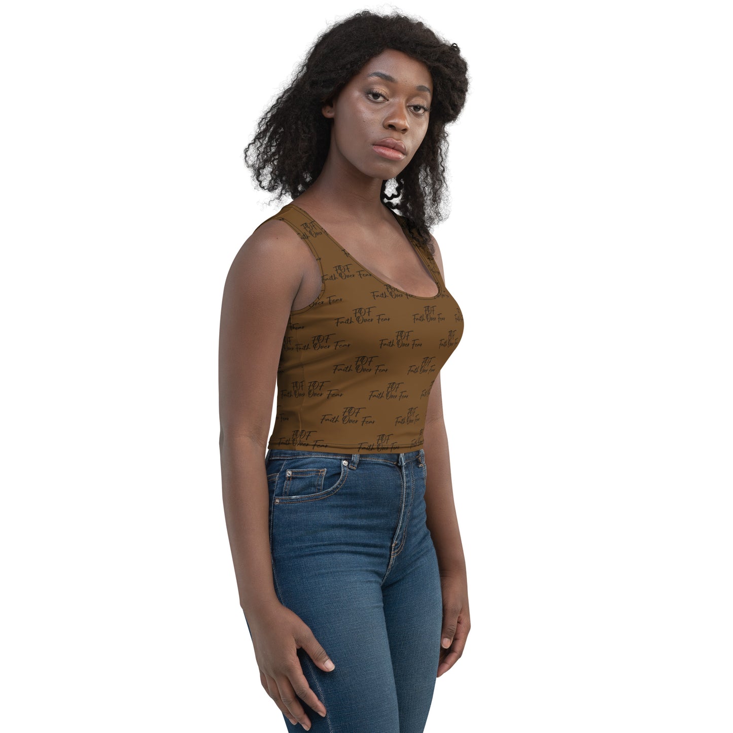 Faith Over Fear Women’s Crop Top