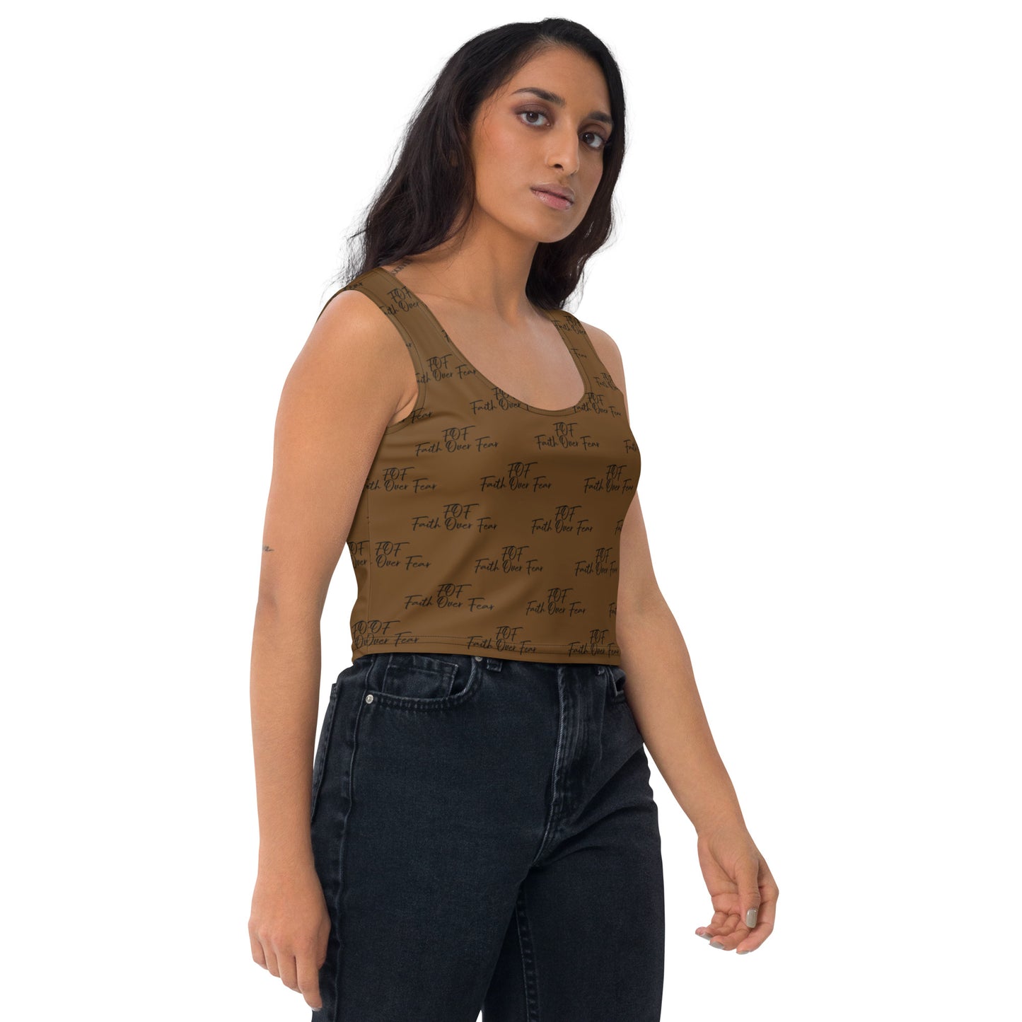 Faith Over Fear Women’s Crop Top