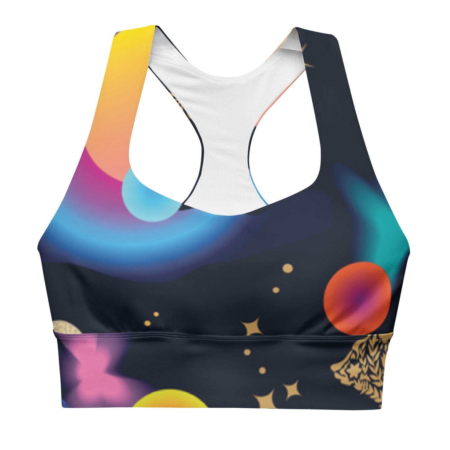 Black Billionaire women Longline sports bra