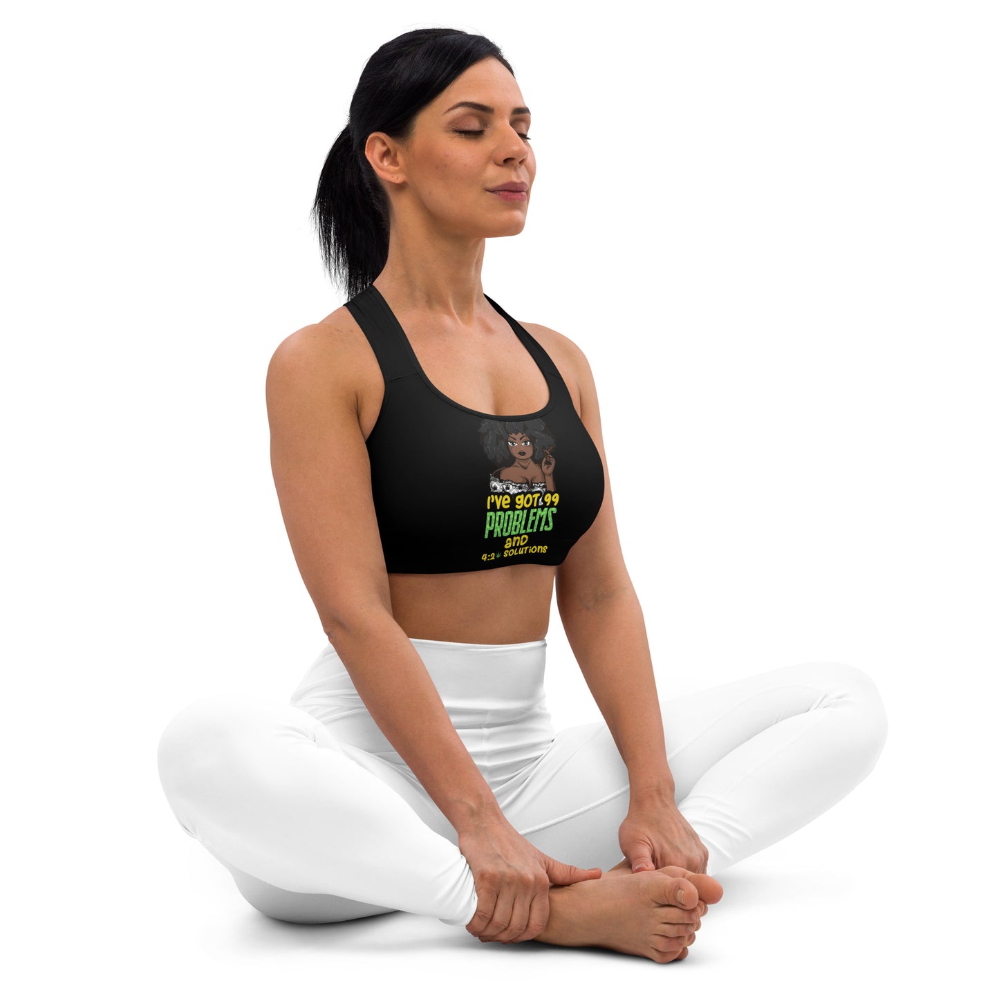 99 Problems (Padded Sports Bra)