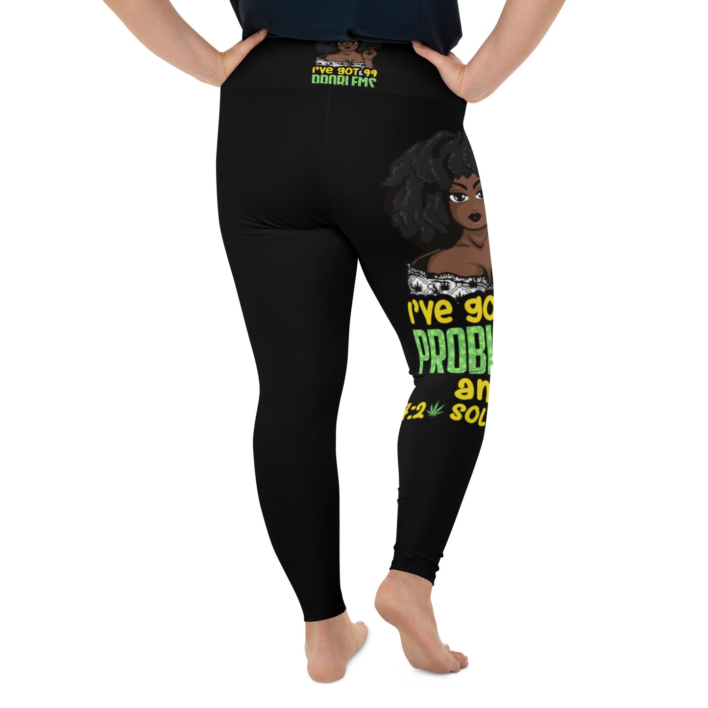99Problems All-Over Print Plus Size Leggings