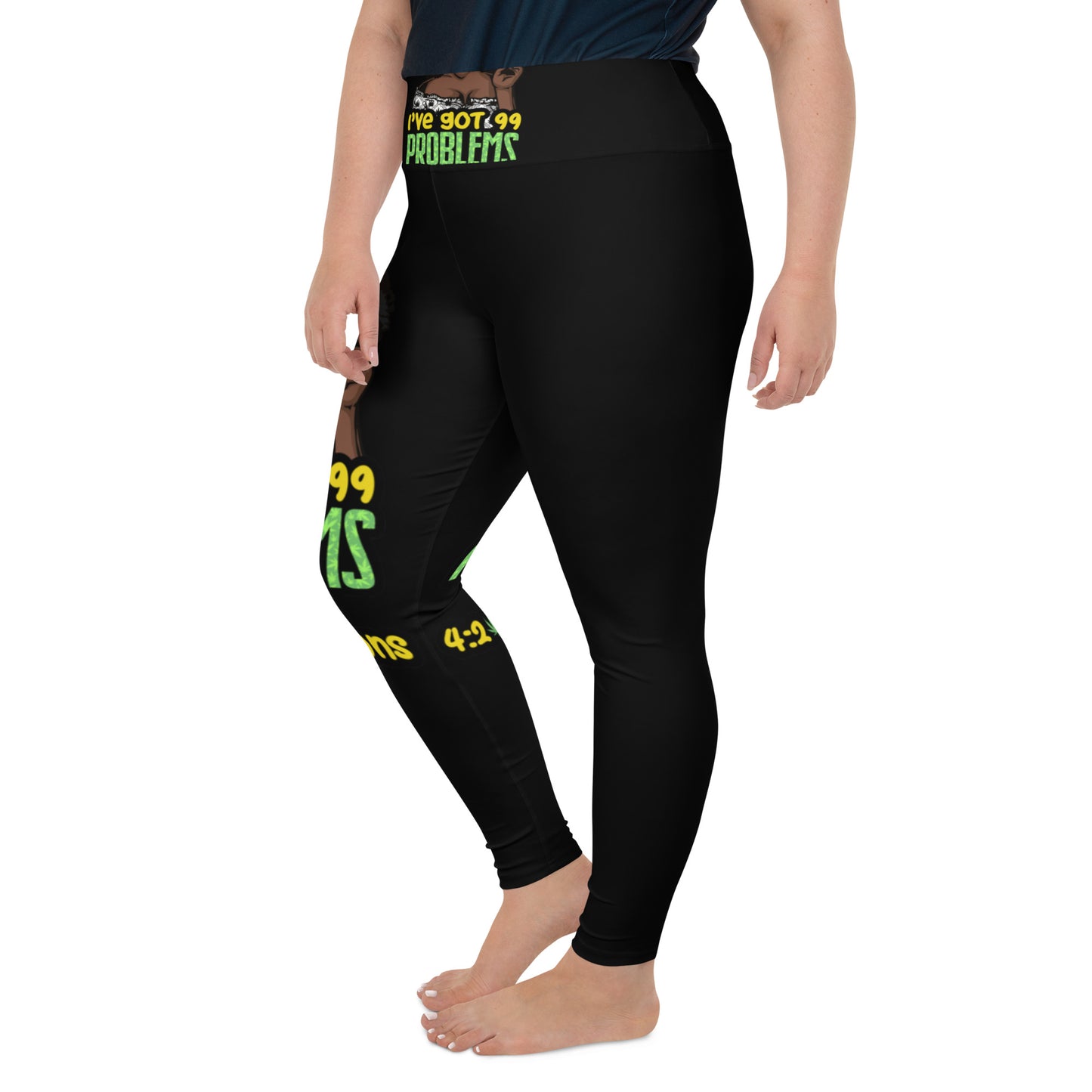 99Problems All-Over Print Plus Size Leggings
