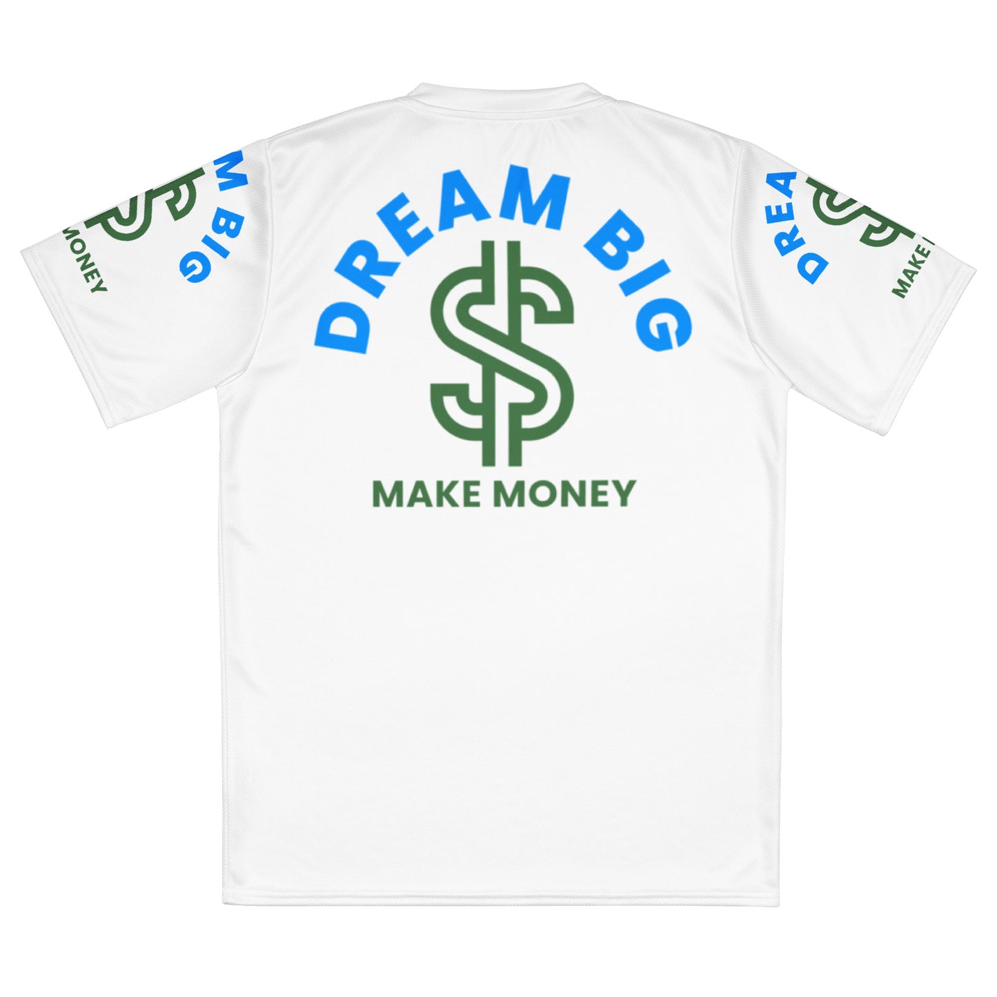 Dream Big Make Money (Recycled unisex sports jersey)