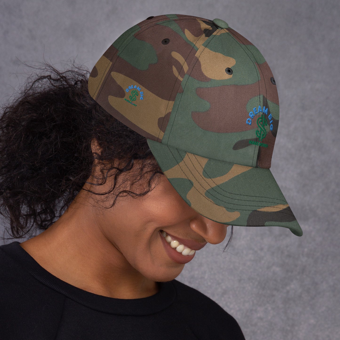 Dream Big Make Money dad's hat