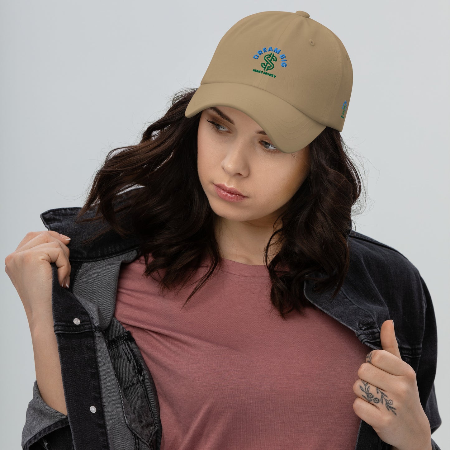 Dream Big Make Money dad's hat