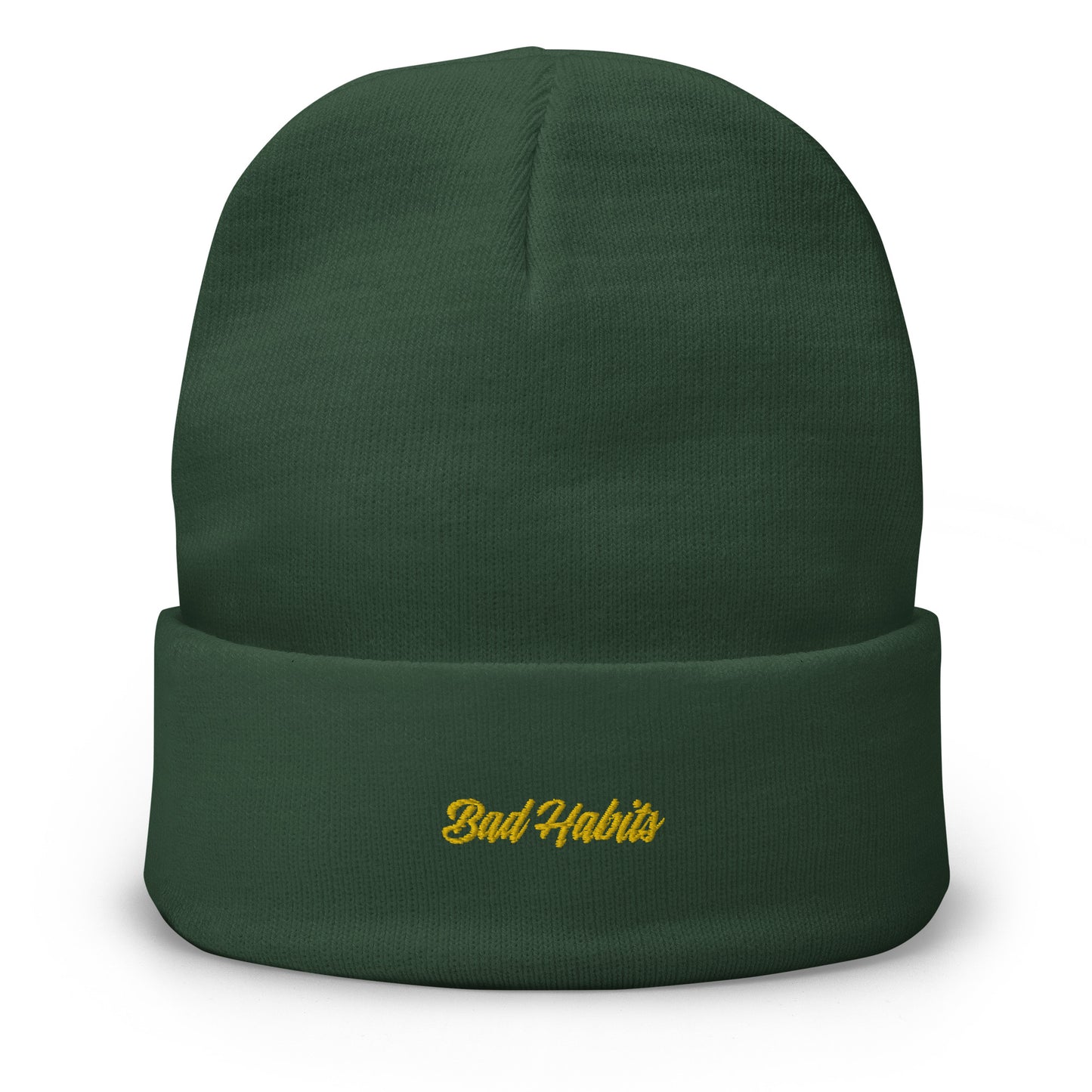 Bad Habits Embroidered Beanie