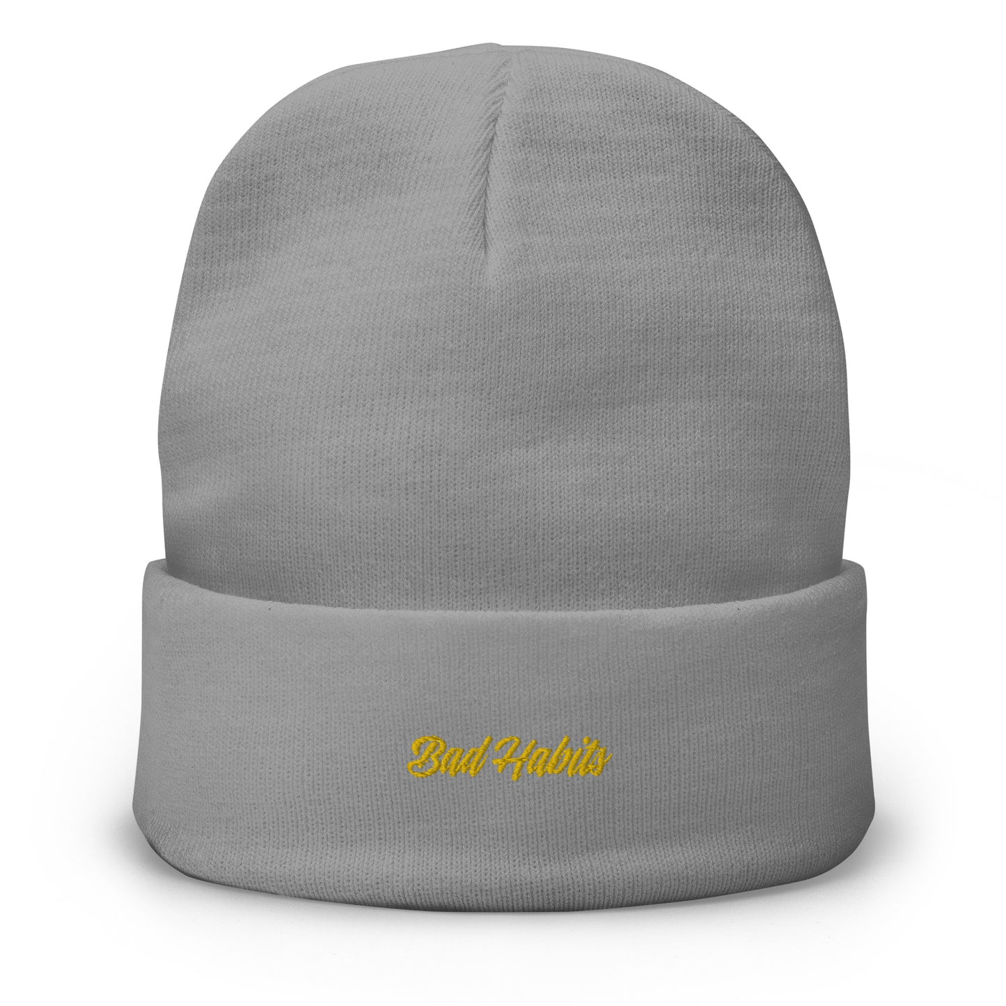 Bad Habits Embroidered Beanie