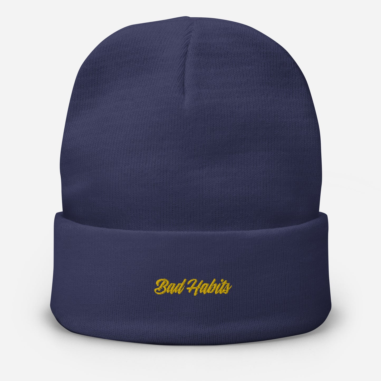 Bad Habits Embroidered Beanie