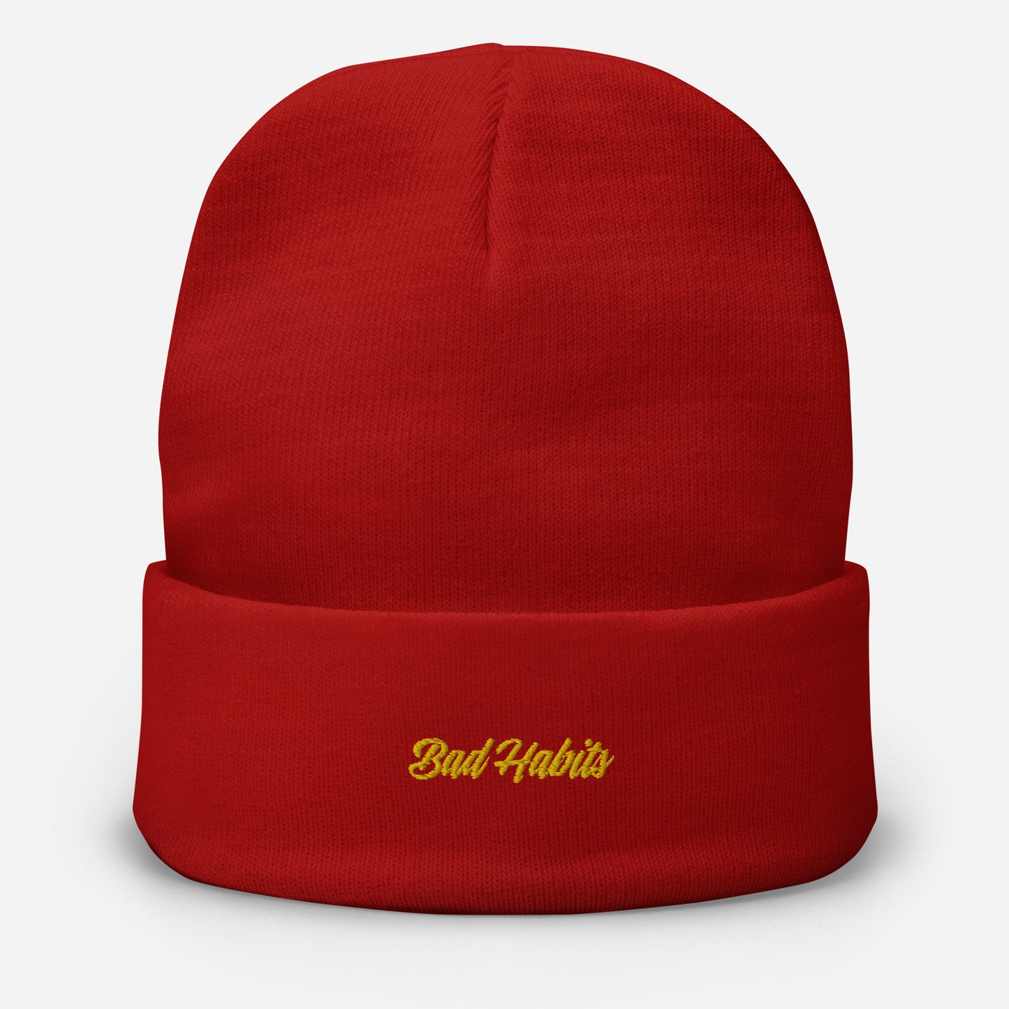 Bad Habits Embroidered Beanie