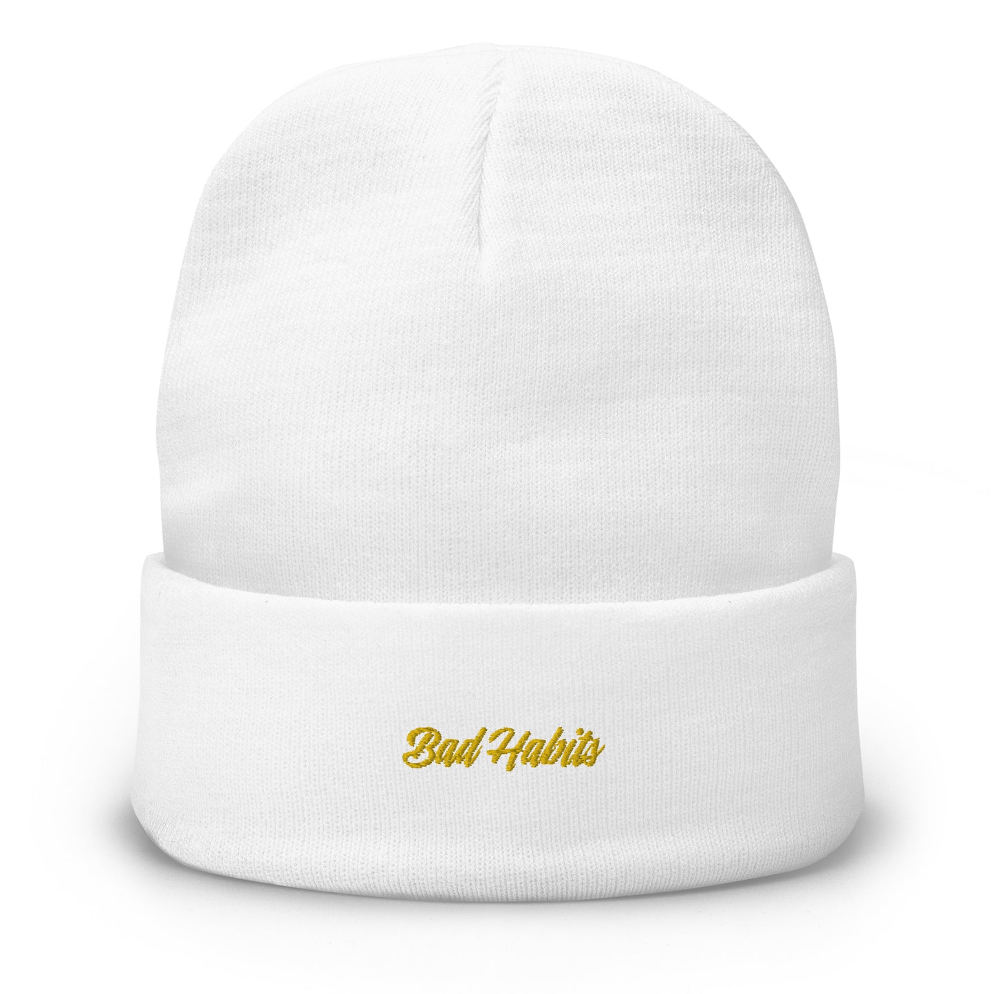 Bad Habits Embroidered Beanie