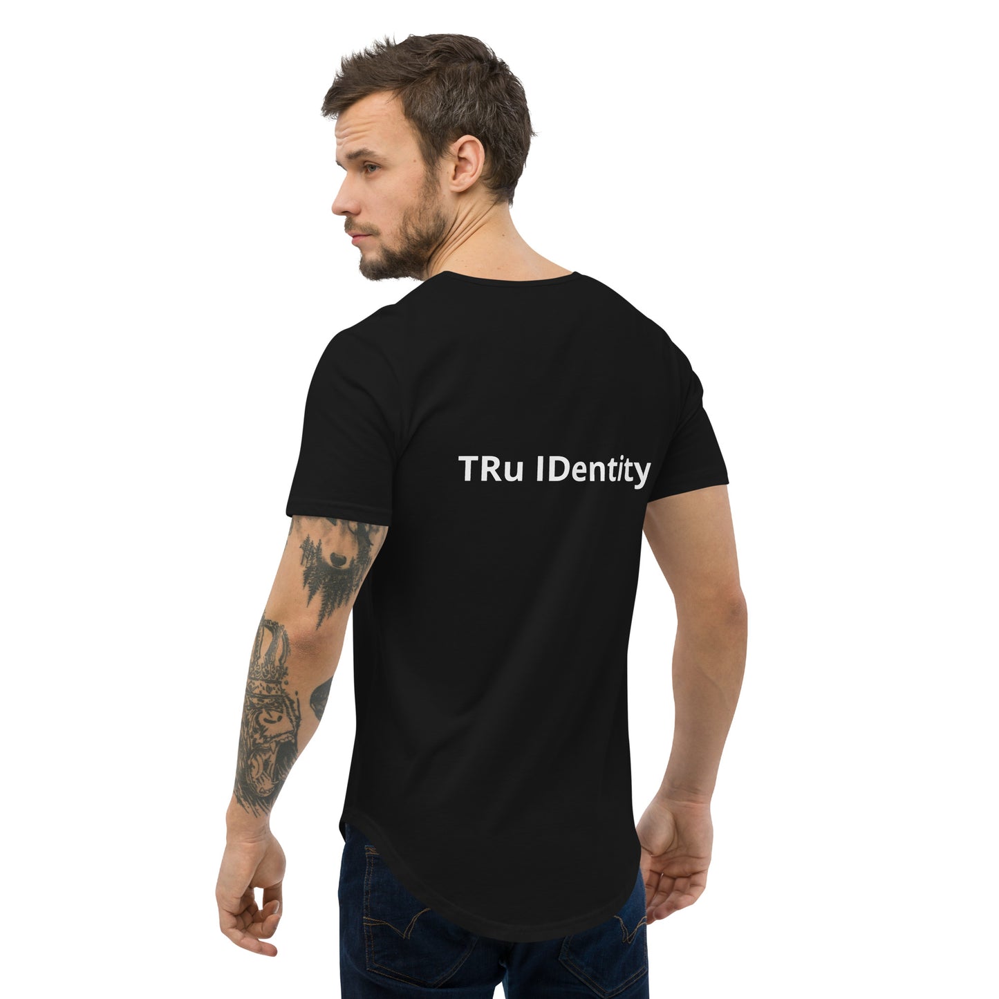 TRu IDentity Men's Curved Hem T-Shirt