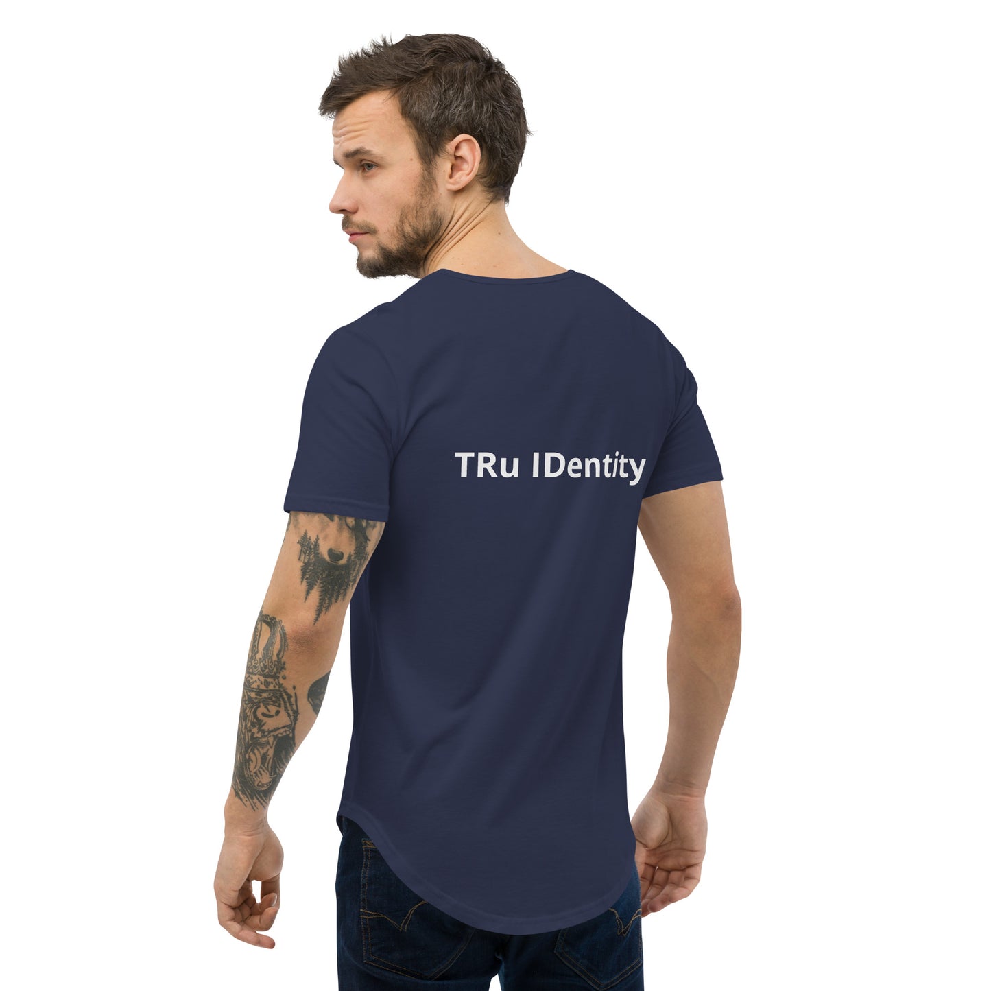 TRu IDentity Men's Curved Hem T-Shirt