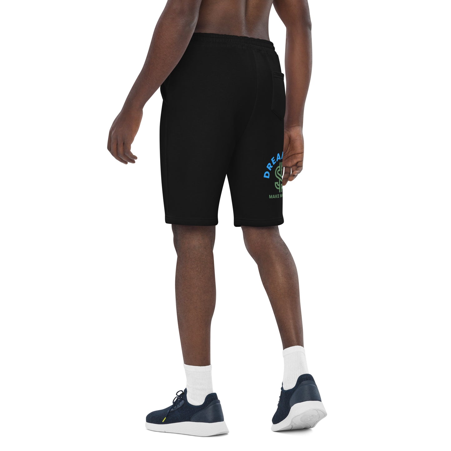 Dream Big Make Money (Men's fleece shorts)