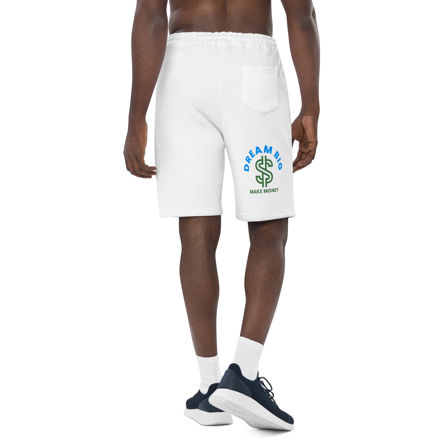 Dream Big Make Money (Men's fleece shorts)