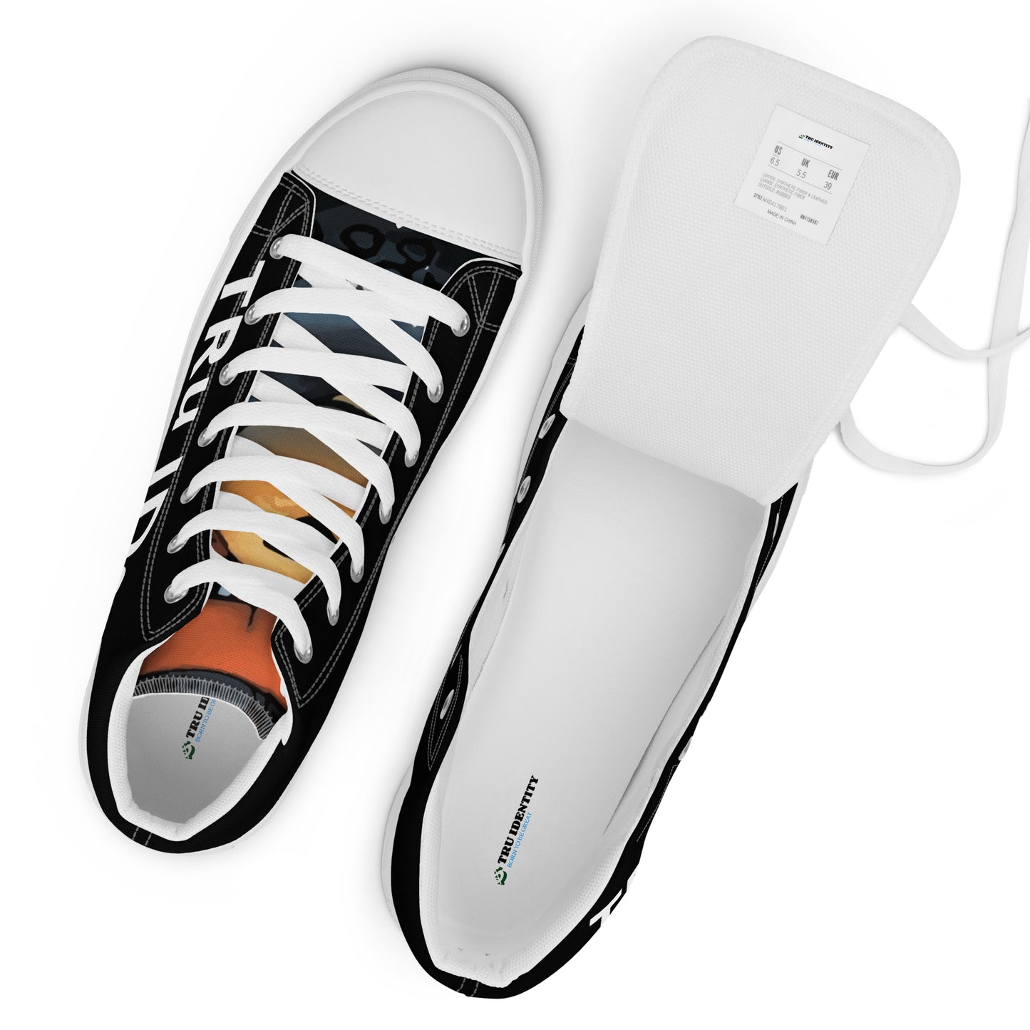 TRu IDentity Men’s high top canvas shoes