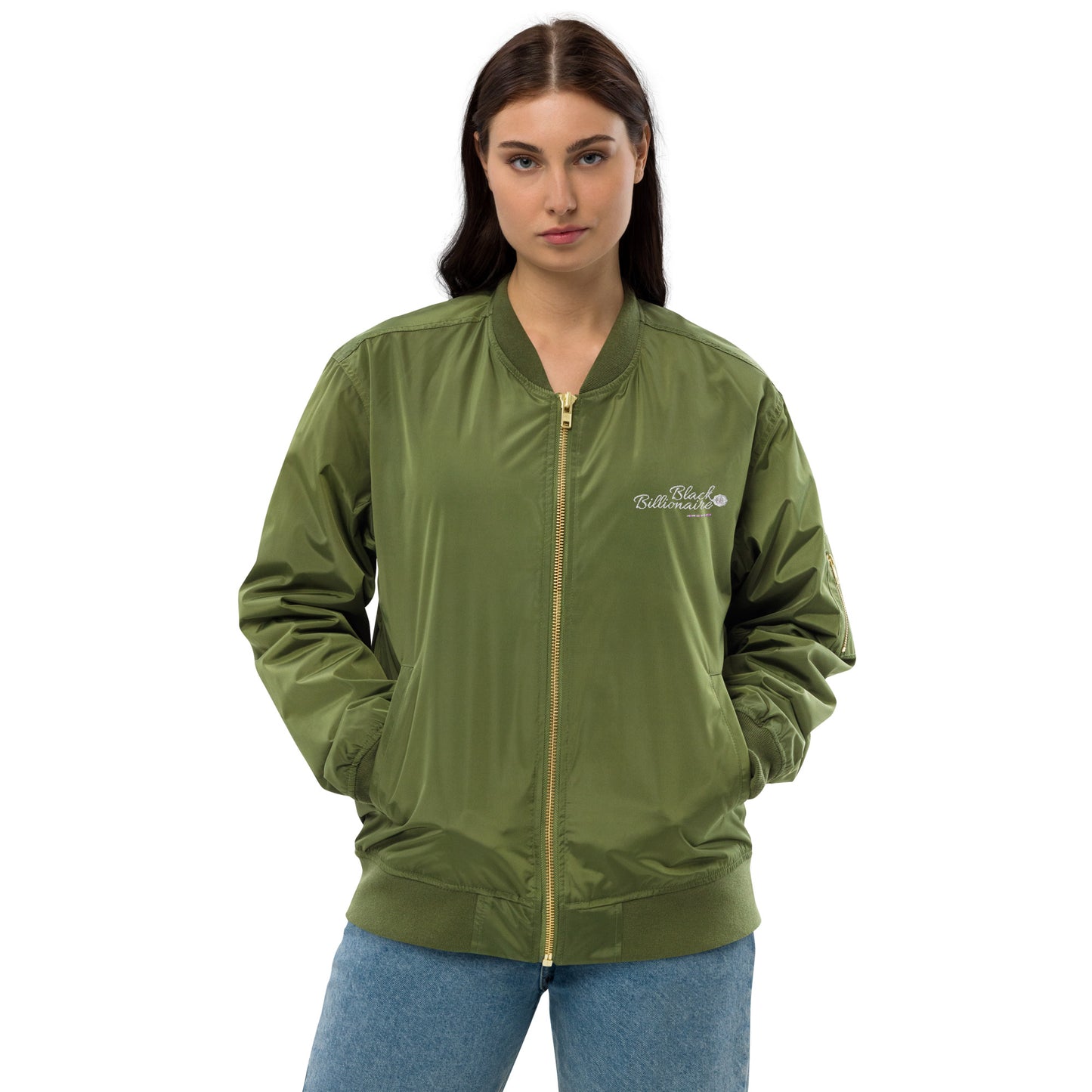 Black Billionaire (Premium recycled bomber jacket)