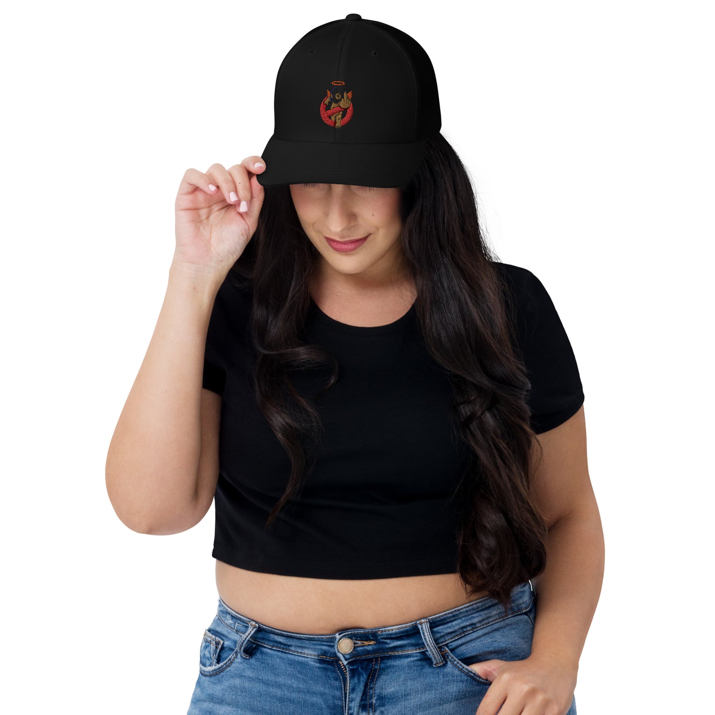 Embroidered Logo Trucker Cap