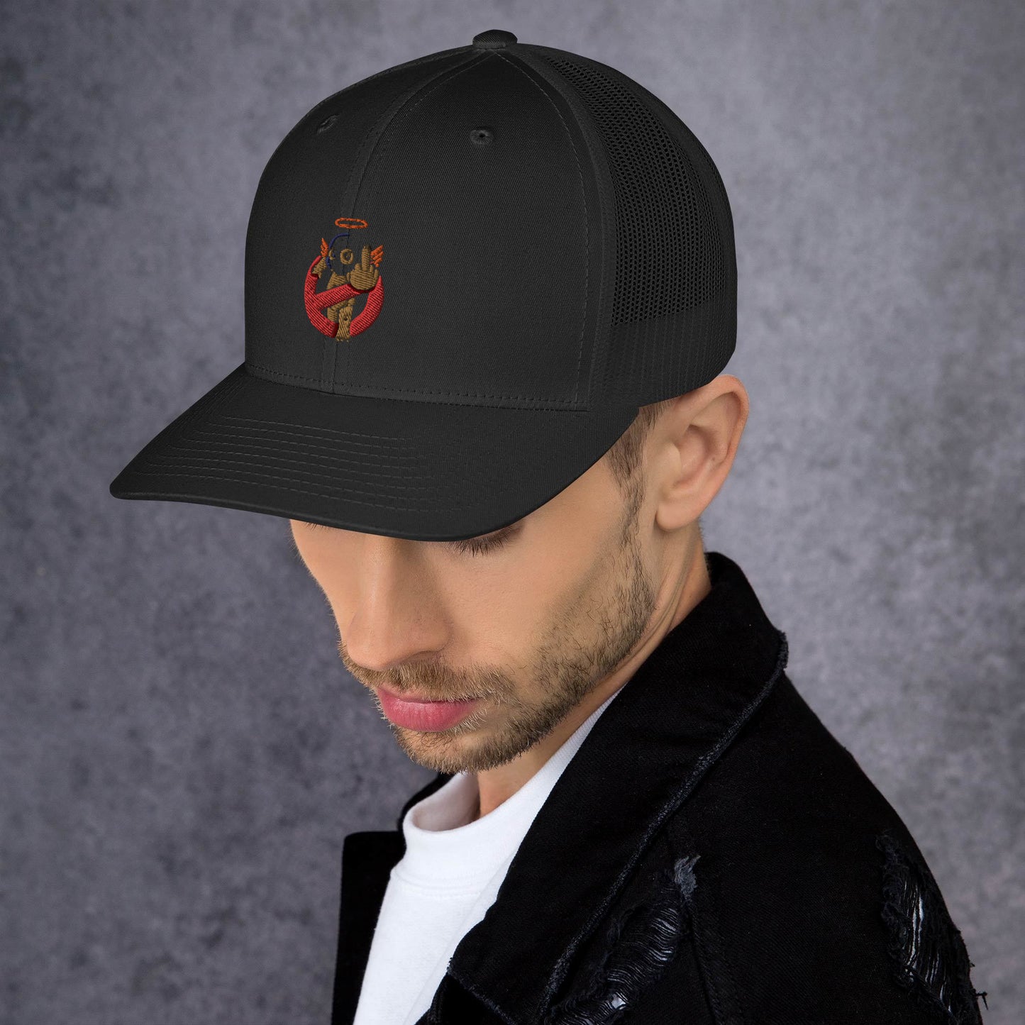 Embroidered Logo Trucker Cap
