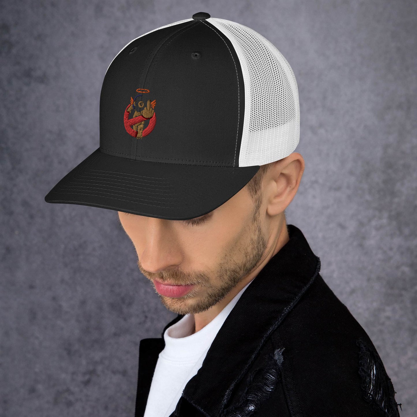 Embroidered Logo Trucker Cap