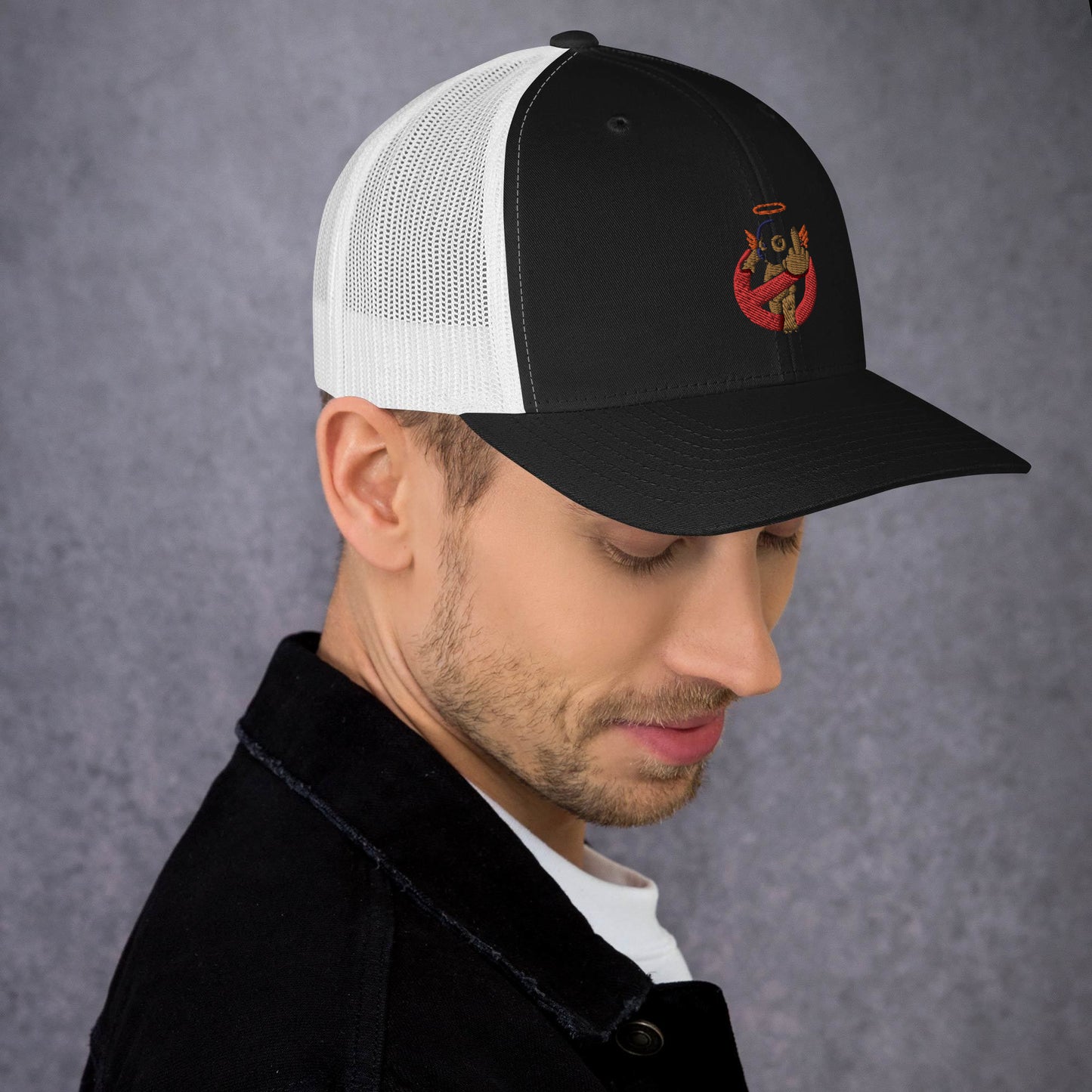 Embroidered Logo Trucker Cap