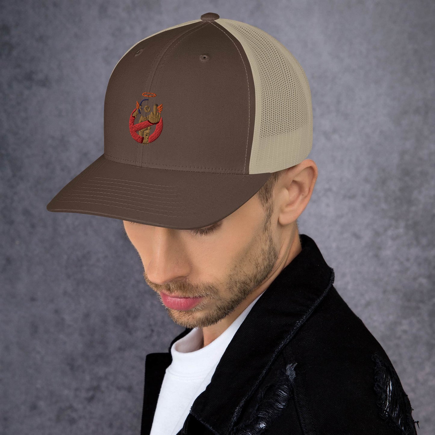 Embroidered Logo Trucker Cap