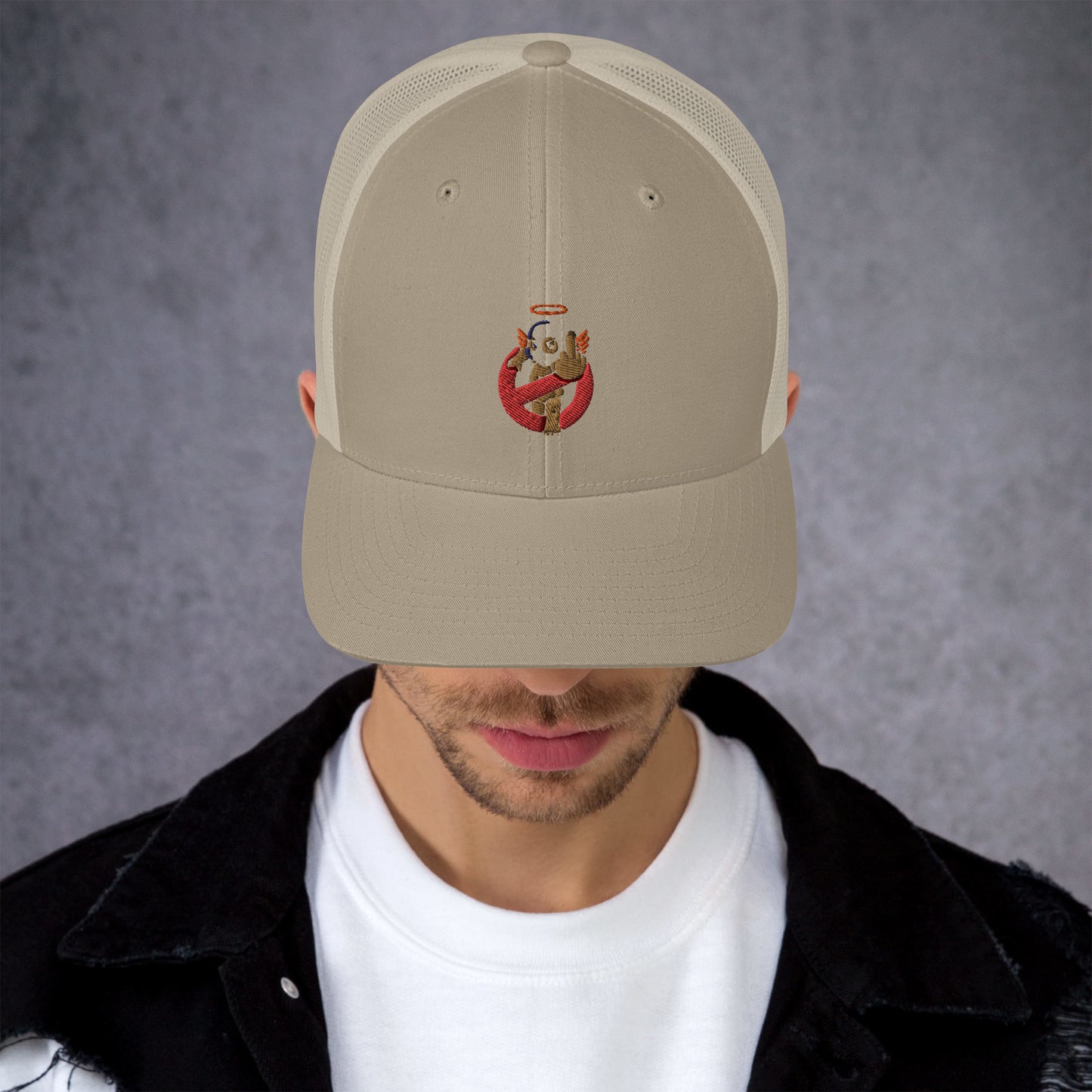 Embroidered Logo Trucker Cap