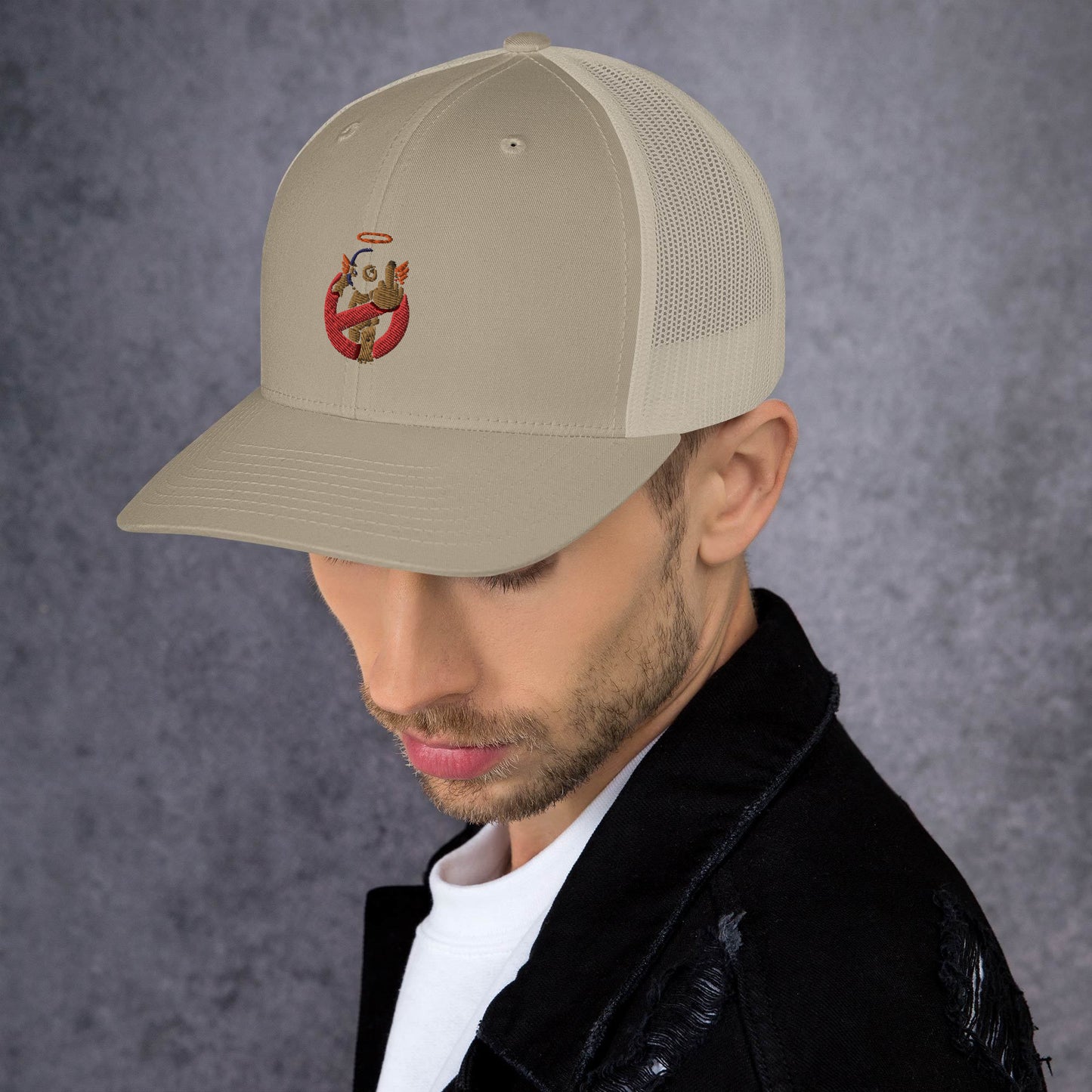 Embroidered Logo Trucker Cap
