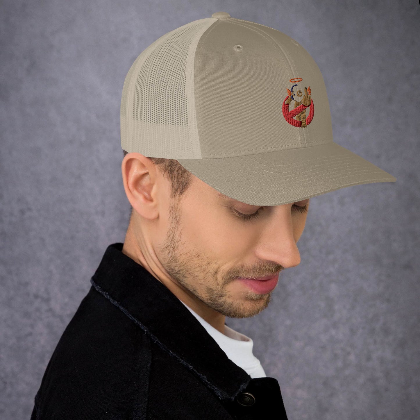 Embroidered Logo Trucker Cap