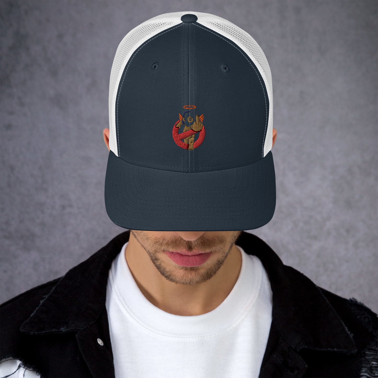 Embroidered Logo Trucker Cap