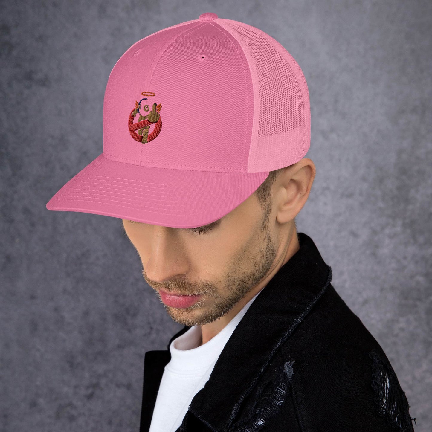 Embroidered Logo Trucker Cap