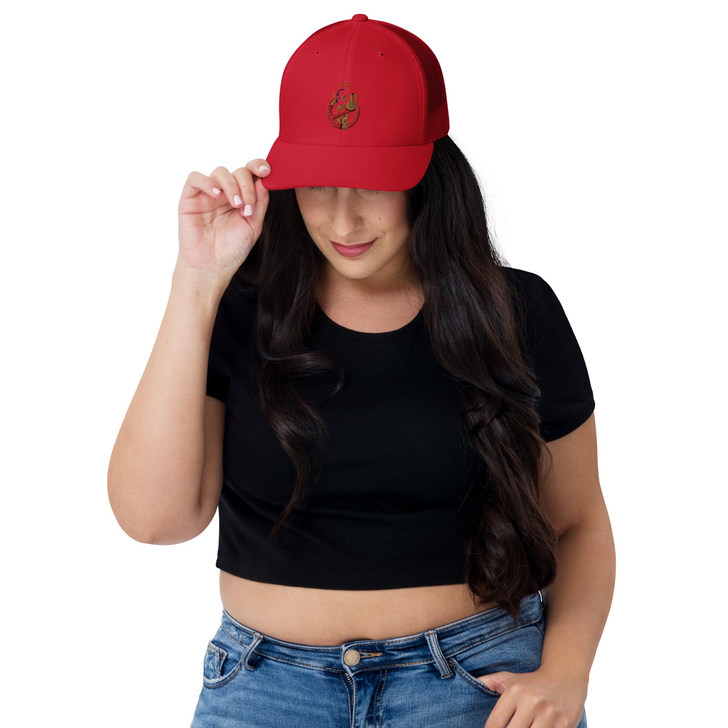 Embroidered Logo Trucker Cap